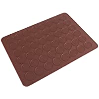 Vobor Molde de silicona-48 Cavidades Macaron Estera para Hornear Molde de Silicona Hoja de Galletas Pastelería DIY para…